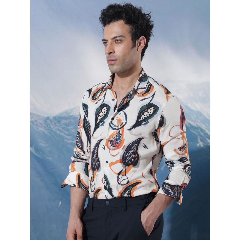 RARE RABBIT Ivys Ls Off White Shirt (XS)