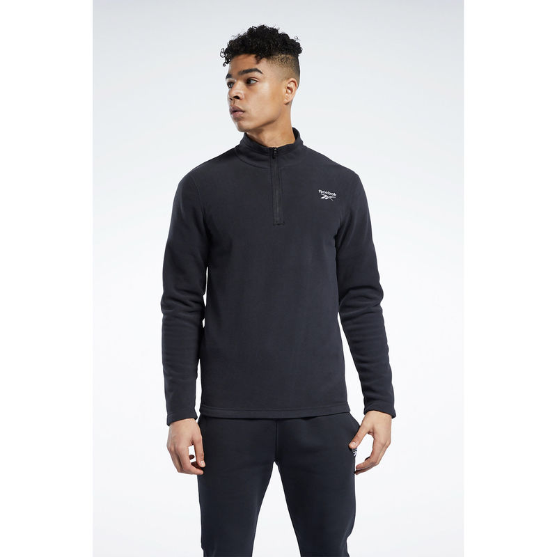 Reebok Mens Rbk Fitness Ow Flc Q Zip T-Shirt (S)