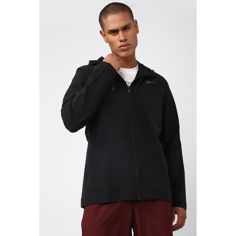 Reebok Mens Ltwt Woven Fz Hoodie (L)