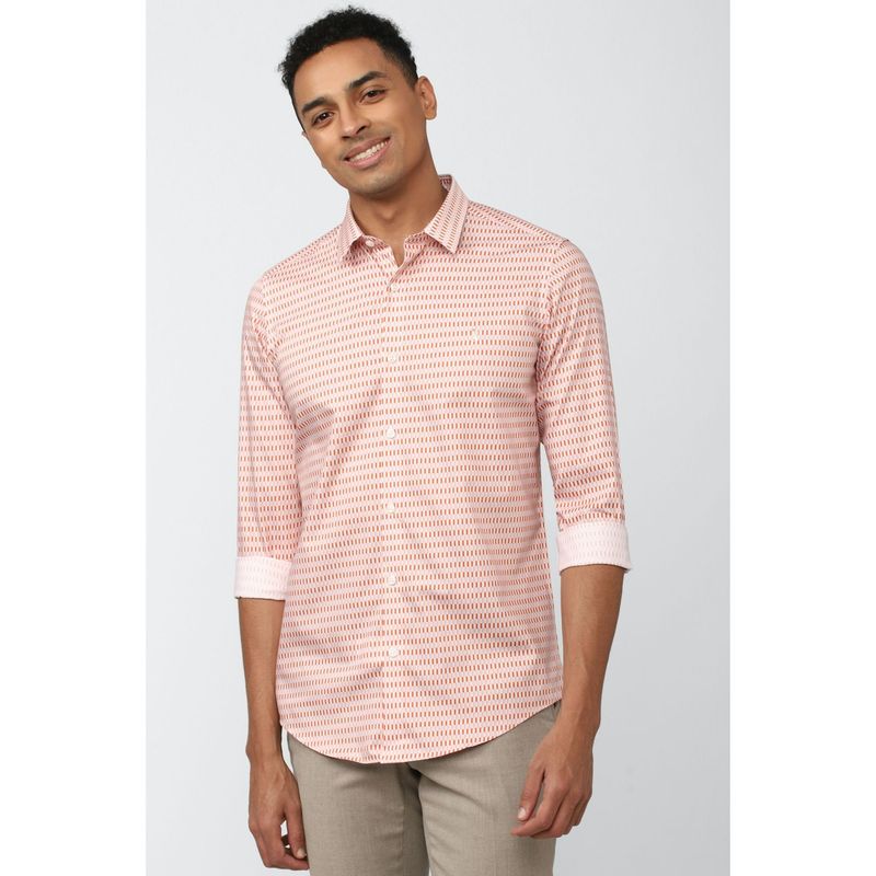 Simon Carter Men Printed Peach Shirt (39)