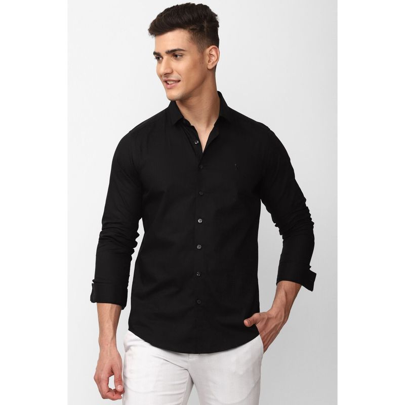 Simon Carter Men Solid Black Shirt (39)