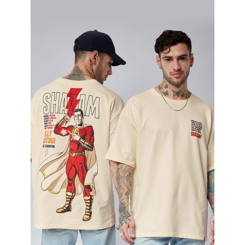 The Souled Store Shazam Billy Batson Oversized T-Shirt (2XL)
