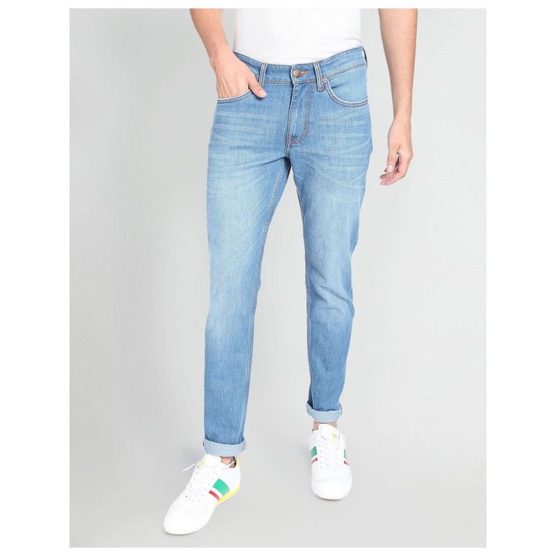 U.S. Polo Assn. Denim Co. Stone Wash Brandon Slim Fit Jeans Blue (30)