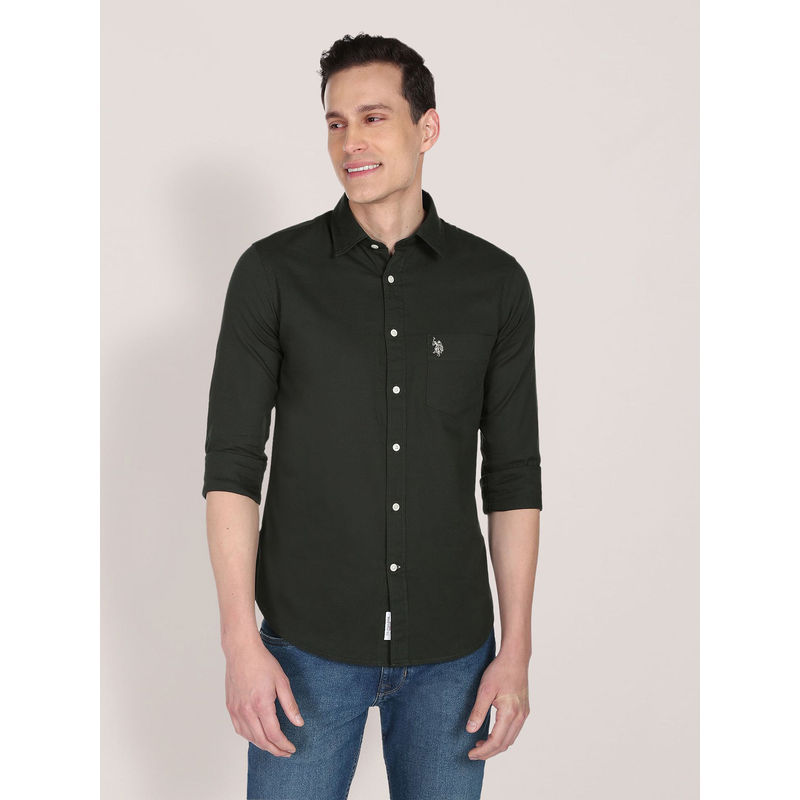 U.S. POLO ASSN. Cotton Dobby Shirt (XL)