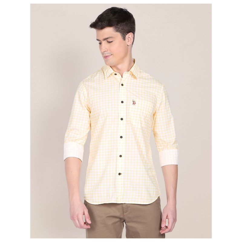 U.S. POLO ASSN. Gingham Twill Shirt (S)