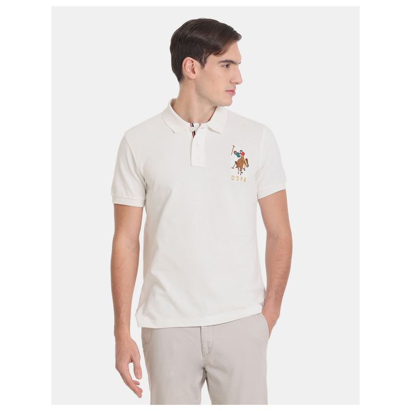U.S. POLO ASSN. Slim Fit Solid Polo Shirt (2XL)