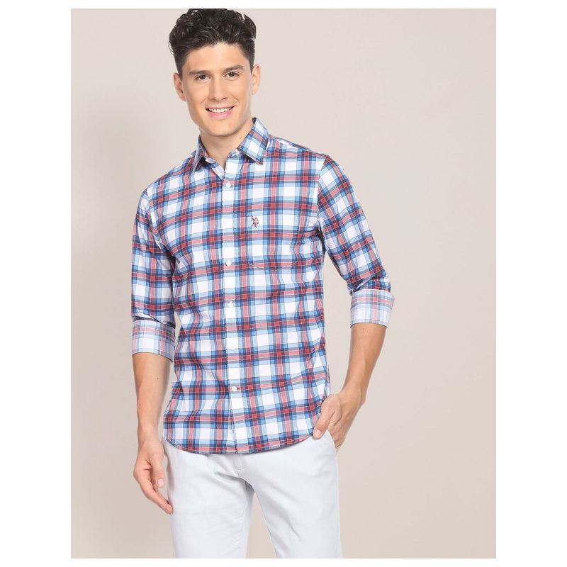 U.S. POLO ASSN. Tartan Tailored Fit Shirt (XL)