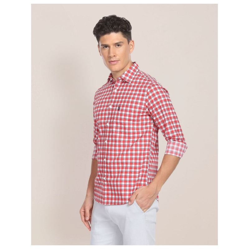 U.S. POLO ASSN. Plaid Tailored Fit Shirt (S)