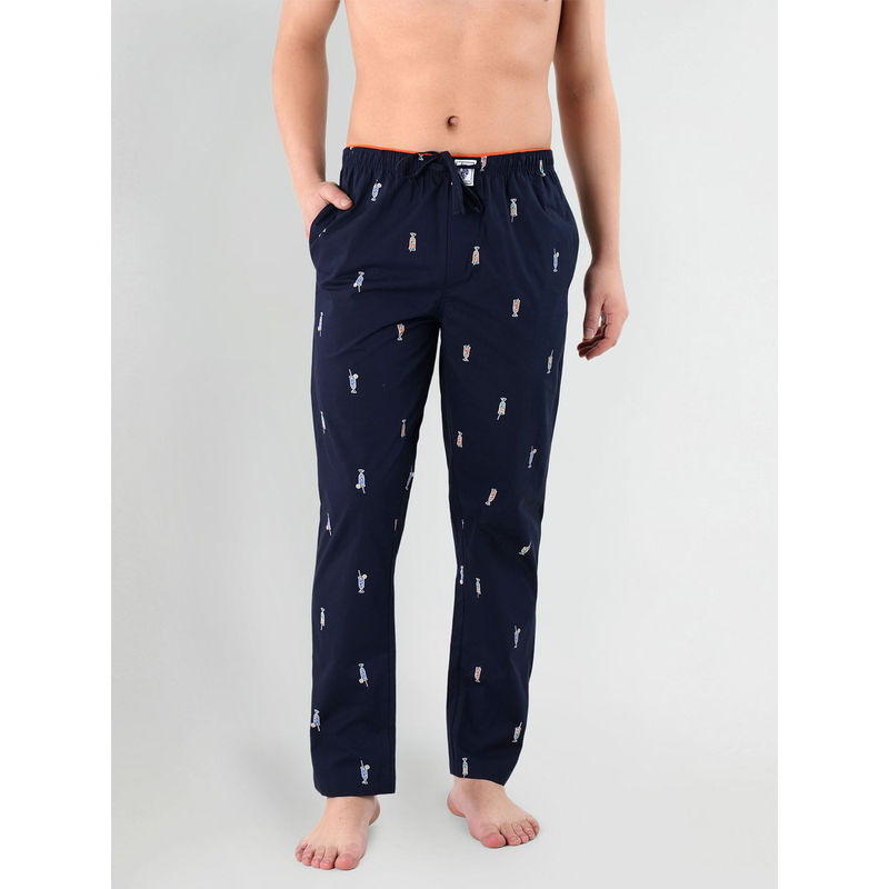U.S. POLO ASSN. Graphic Print Cotton IYAD Lounge Pants Blue (XL)