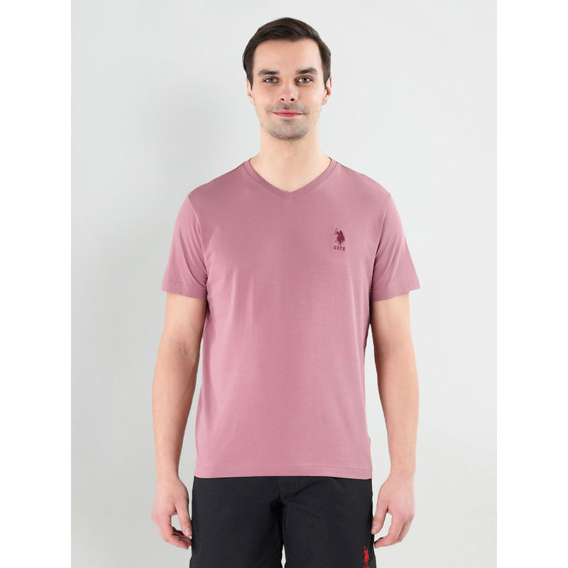 U.S. POLO ASSN. V-Neck Embroidered Logo I638 Lounge T-Shirt (S)