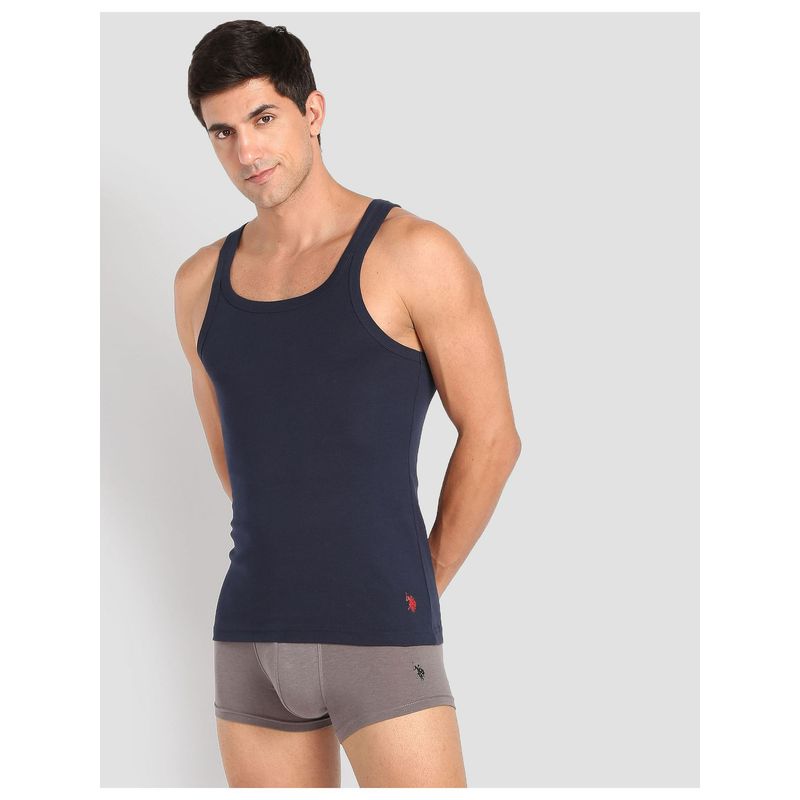 U.S. POLO ASSN. Pure Cotton Ribbed EV006 Vest (2XL)