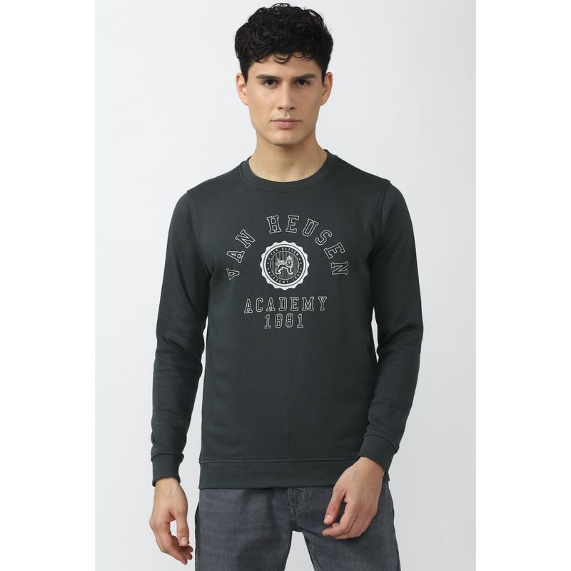 Van Heusen Green Sweatshirt (M)