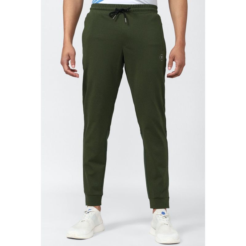 Van Heusen Men Green Solid Casual Jogger (2XL)
