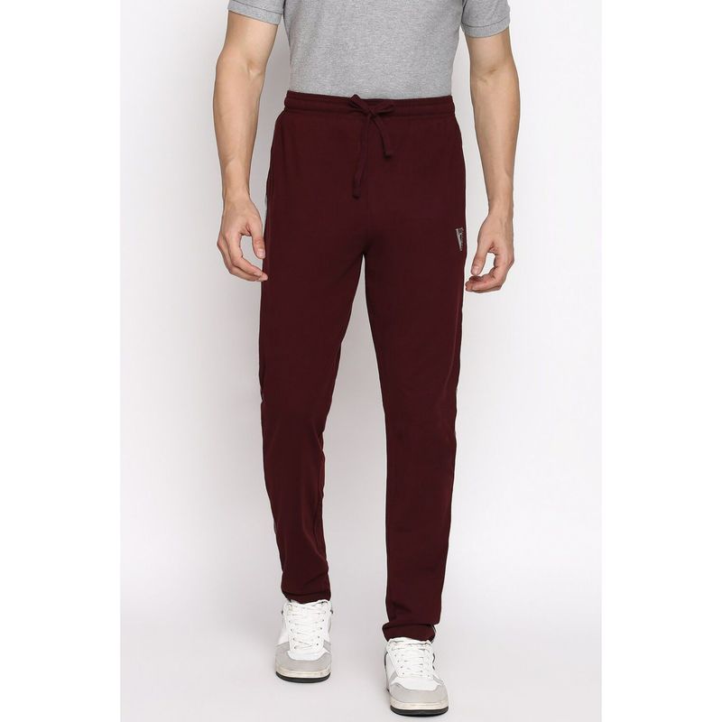 Van Heusen Athleisure Men Smart Tech & Easy Stain Release Trackpants - Cabarnet (S)