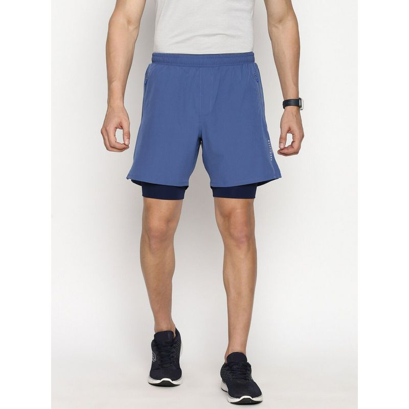 Van Heusen Performance Men Swift Dry & High Stretch Woven Shorts - Dutch Blue (S)