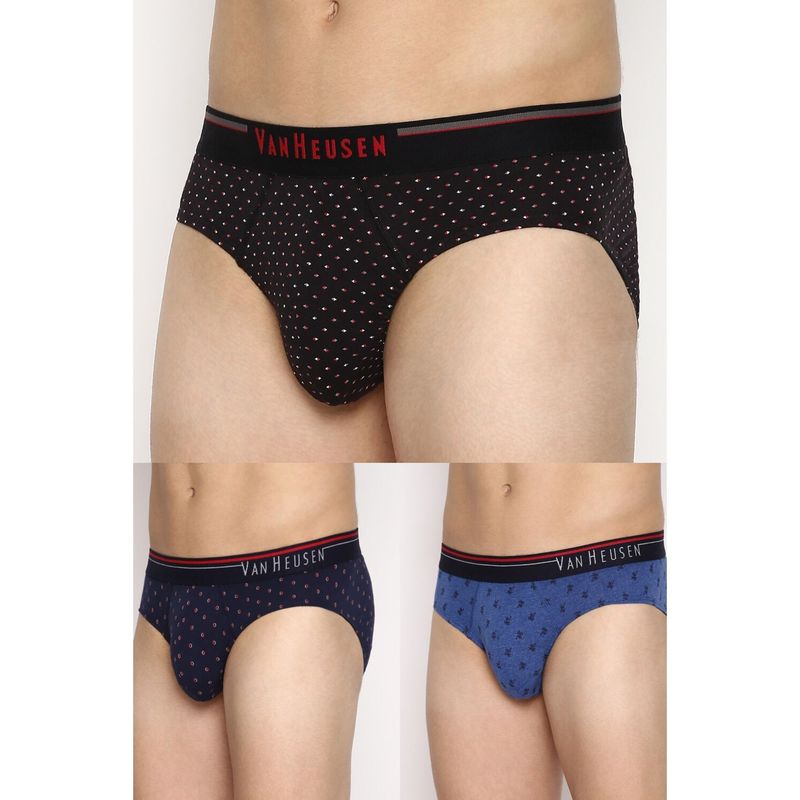 Van Heusen Men Pack of 3 Anti Bacterial & Super Soft Briefs - CP-27, CP-28, CP-30 (S)