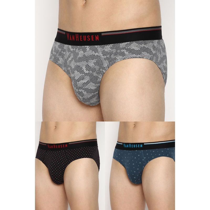 Van Heusen Men Pack of 3 Anti Bacterial & Super Soft Briefs - CP-26, CP-29, CP-30 (S)