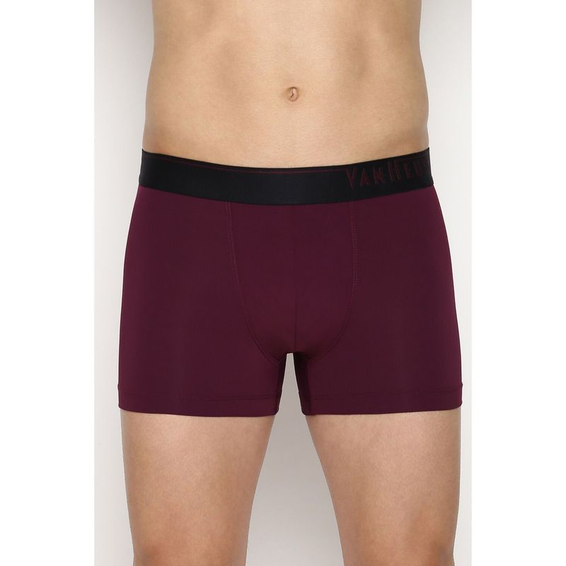Van Heusen Men 4 Way Stretch & Body Defining Fit Trunks - Deep Purple (M)