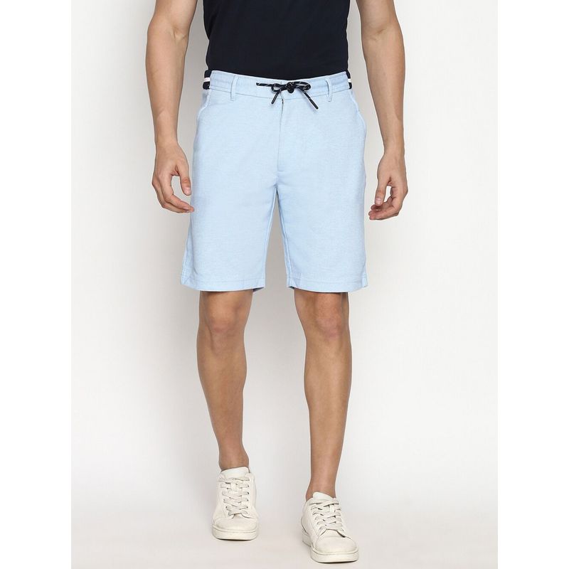 Van Heusen Athleisure Men Functional Pocket & Soft Touch Chino Shorts - Sky Blue (S)