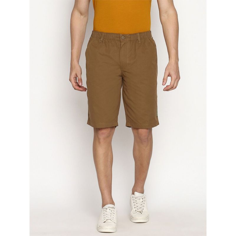 Van Heusen Athleisure Men Soft Touch & Functional Pockets Shorts - Khaki (S)