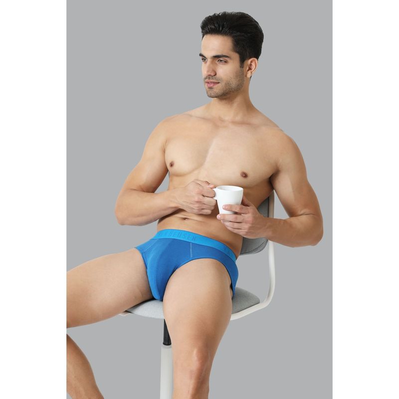 Van Heusen Men Colour Fresh & Breathable AIR Series Briefs - Bright Blue (L)