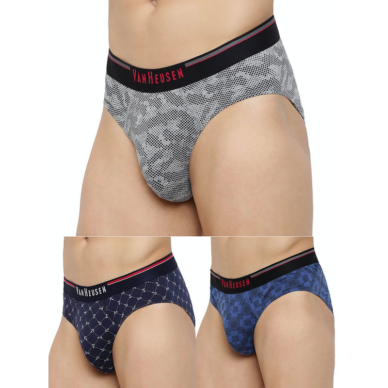 Van Heusen Men Pack of 3 Anti Bacterial & Super Soft Briefs - CP-26, CP-27, CP-28 (M)