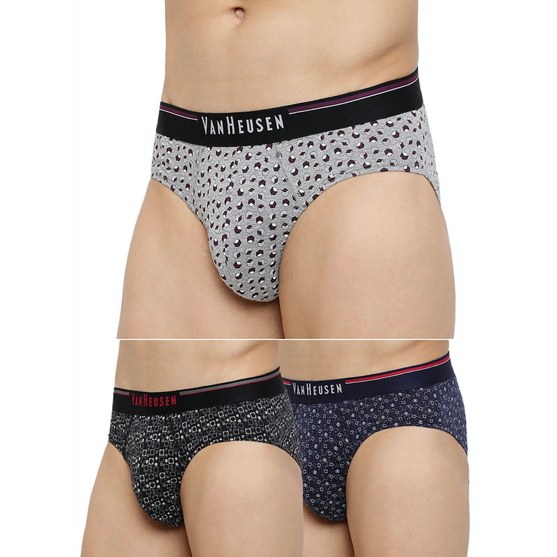 Van Heusen Men Pack of 3 Anti Bacterial & Super Soft Briefs - CP-21,CP-22,CP-23 (S)