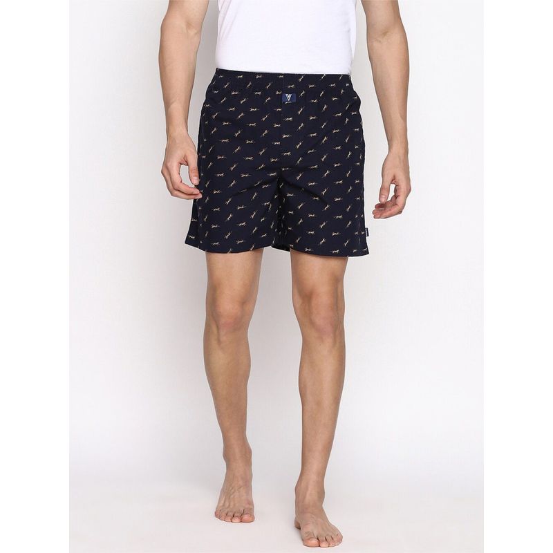 Van Heusen Men Allover Print & Side Pocket Boxer Shorts - CPB-48 (S)