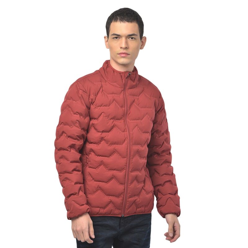 WOODLAND Solid Jacket Maroon (XL)