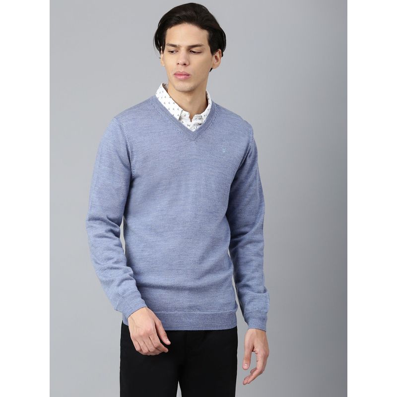 WOODLAND Woven Sweater Blue (2XL)