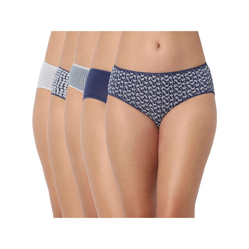 Juliet Cotton Brief Premium Panties Full Coverage Stretchable Fabric - Multi-Color (2XL)