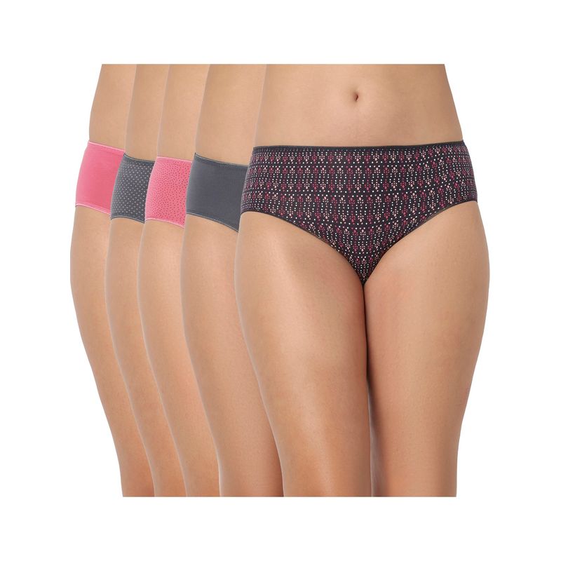 Juliet Cotton Brief Premium Panties Full Coverage Stretchable Fabric - Multi-Color (2XL)