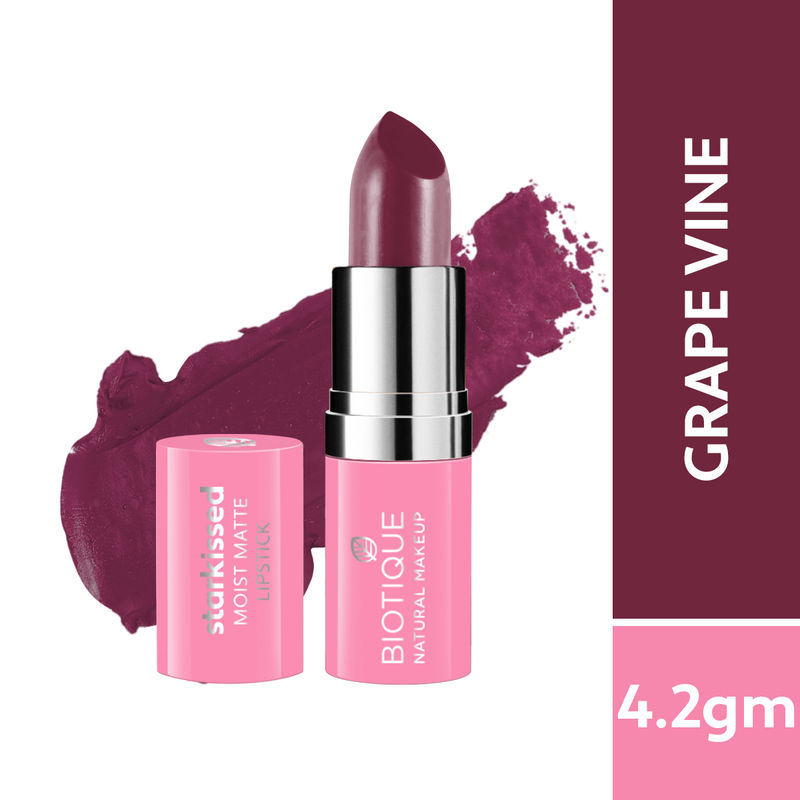 Biotique Starkissed Moist Matte Lipstick - Grape Vine