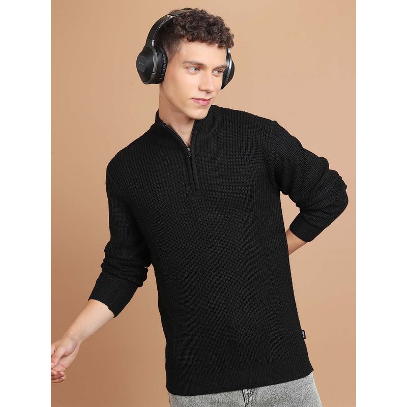 HIGHLANDER Men Cable Knit Long Sleeves Acrylic Pullover Sweater (XL)