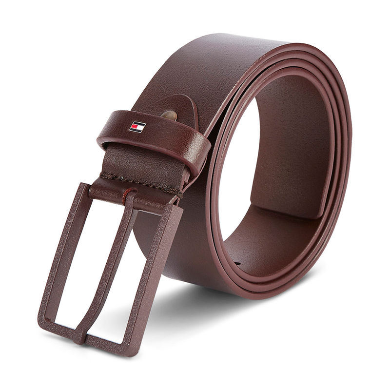 Tommy Hilfiger Accessories Ares Mens Leather Belt Brown - L