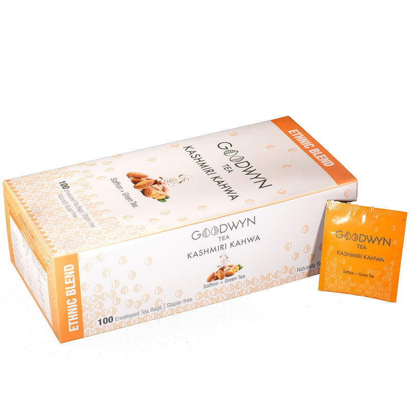 Goodwyn Kashmiri Kahwa Green Tea 100 Tea Bags