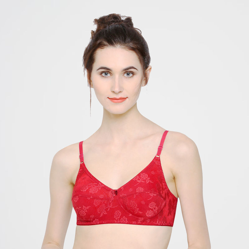 Sonari Penelop Women's Fancy Net Bra - Red (30B)
