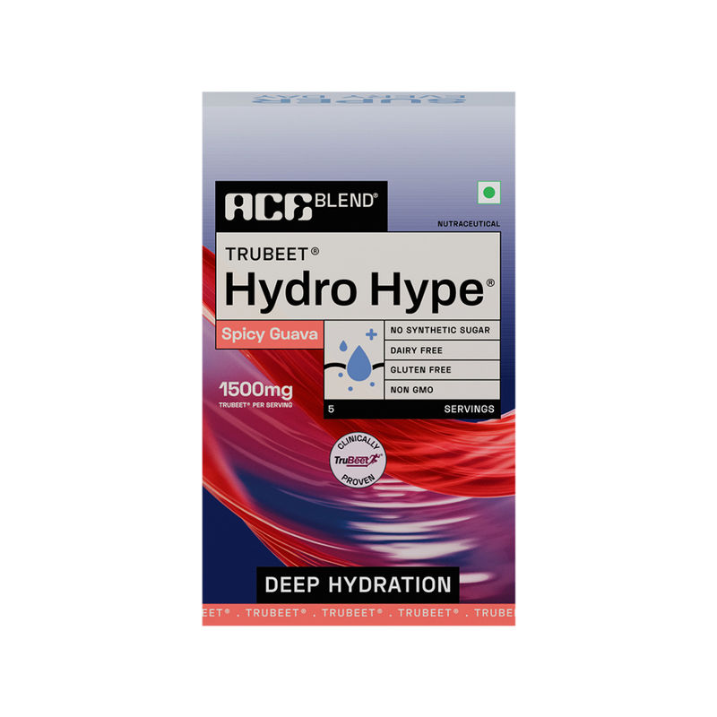 Ace Blend Hydro Hype Natural Beetroot Extract With Vitamins & Minerals Sachets - Spicy Guava