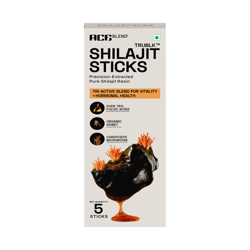 Ace Blend Trublk Shilajit Sticks With Over 75% Fulvic Acid & 80+ Trace Minerals