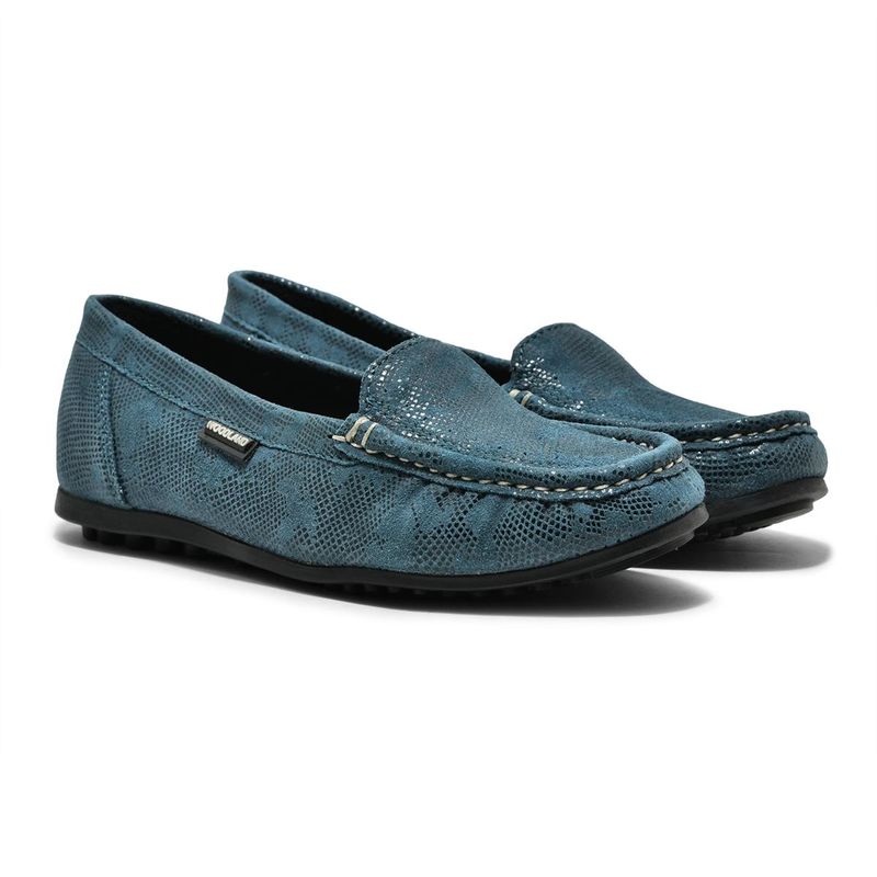 WOODLAND Women's Turquoise Loafers (UK-2)