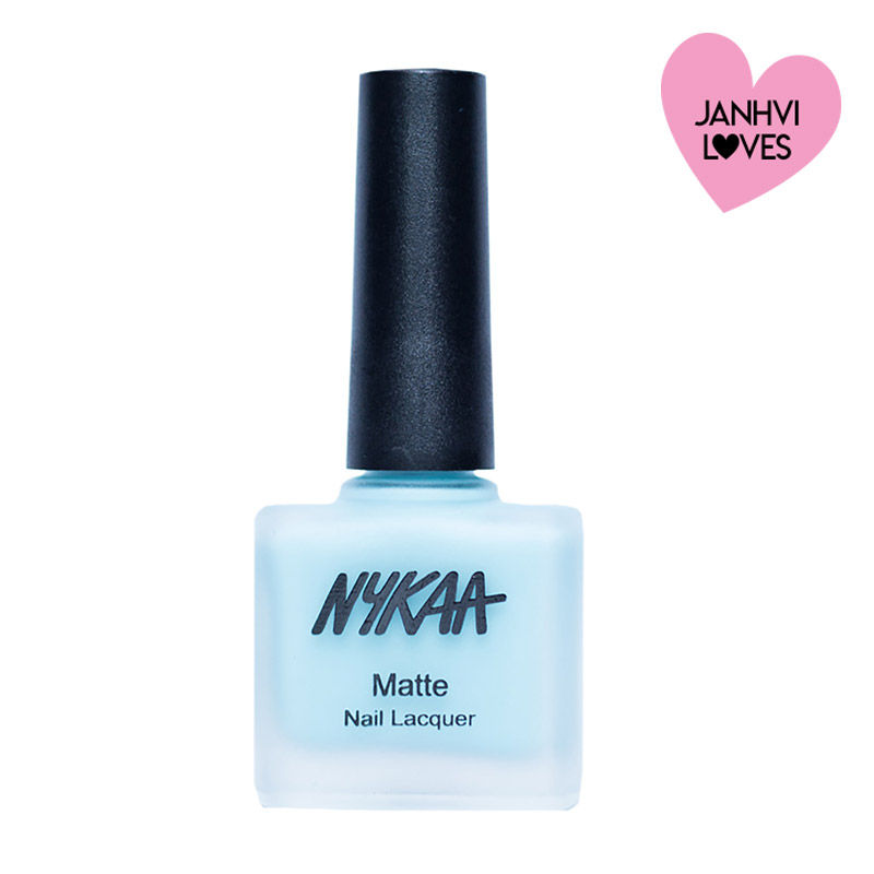 Nykaa Matte Nail Lacquer - Cool Blue Granita 17
