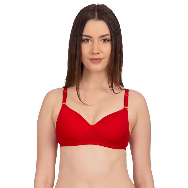 Komli Lightly Padded T-Shirt Bra - Red (34B)