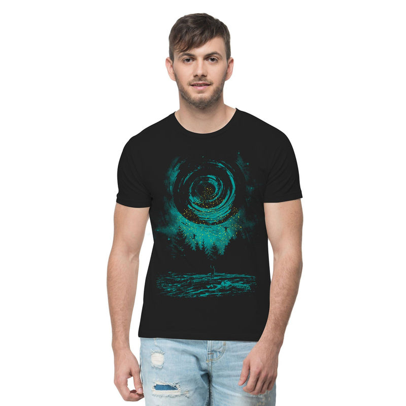 THREADCURRY After Life Creative Graphic Printed T-Shirt for Men (M)