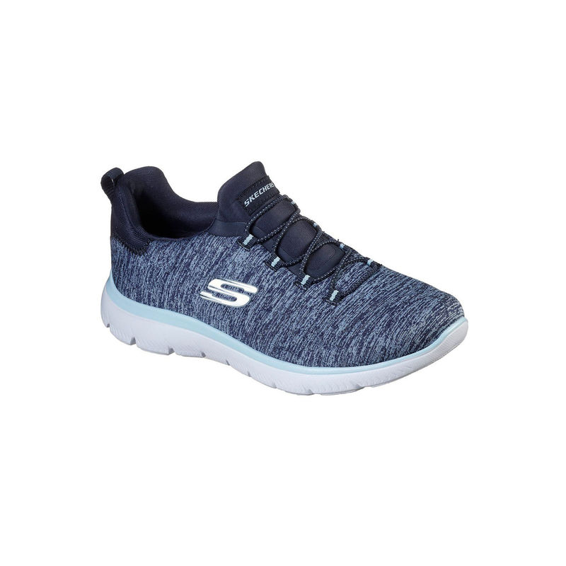 SKECHERS SUMMITS Navy Blue Running Shoes (UK 4)