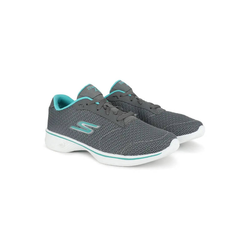 SKECHERS Women Grey Running Shoes (UK 3)