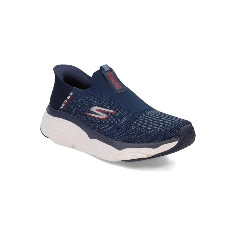 SKECHERS MAX CUSHIONING ELITE - ADVANT Navy Blue Running Shoes (UK 10)