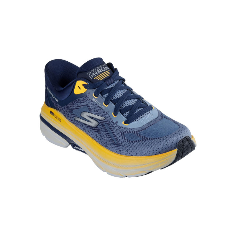 SKECHERS MAX CUSHIONING ARCH FIT 2 Navy Blue Running Shoes (UK 6)