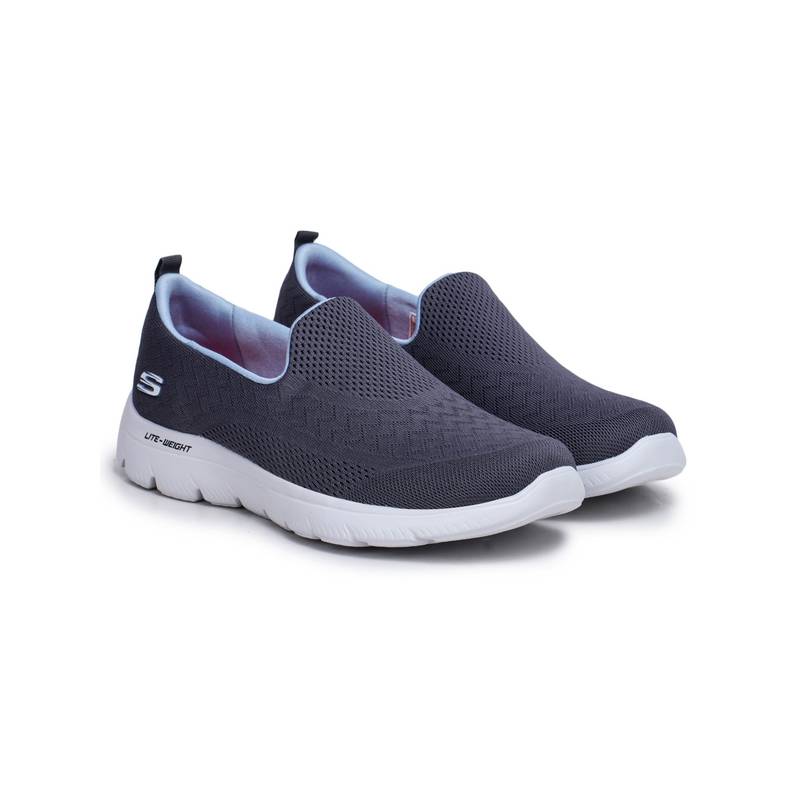SKECHERS SUMMITS Grey Running Shoes (UK 4)