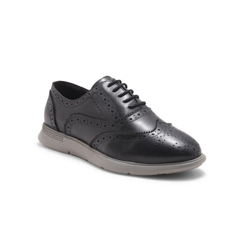 WOODLAND Men Black Casual Brogues (EURO 40)