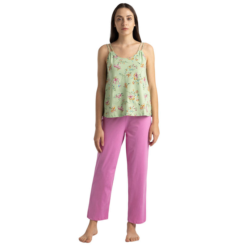 Van Heusen Woman Lingerie and Athleisure Cami Top and Pants (Set of 2) (M)